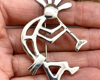 Navajo Native American Horse Pin Western Cowboy Glenn Sandoval GS Estate Find