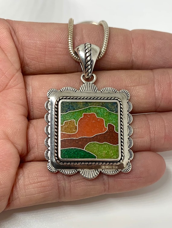 Carolyn Pollack Sterling Silver Multi Stone Mosaic