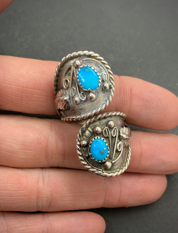 Chester Guerro Signed Navajo Large Sterling Silver