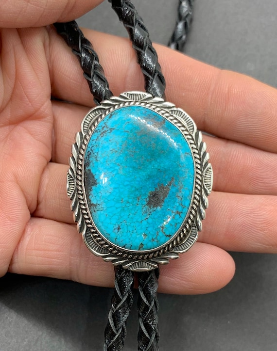 Will Denetdale Signed Navajo Sterling Silver Blue