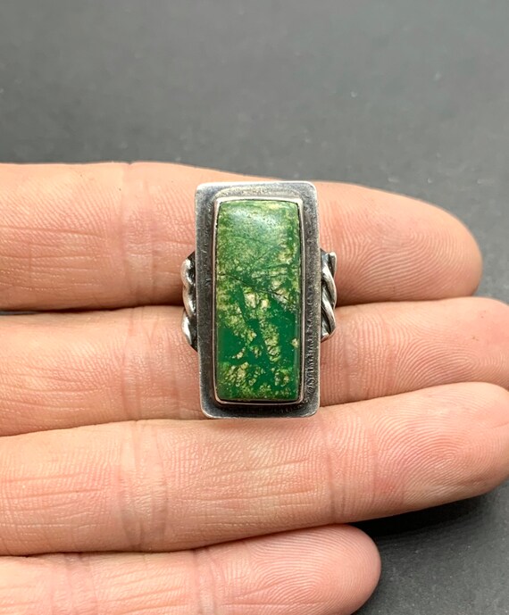 Antique Navajo Native American Sterling Silver Gre