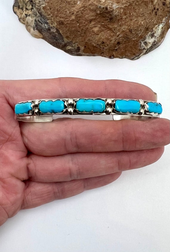 Rare Fabian Cheama Zuni Handmade Sterling Silver … - image 2