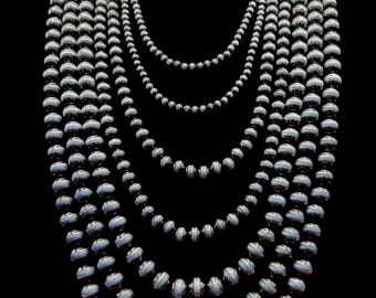 Costume Southwest FAUX Navajo Pearl Style Beaded Necklace Set, Western Necklace, Southwestern Necklace, Handmade Necklace