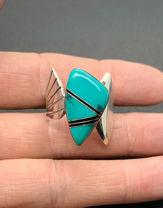 F Frances Signed Navajo Southwestern Sterling Silv