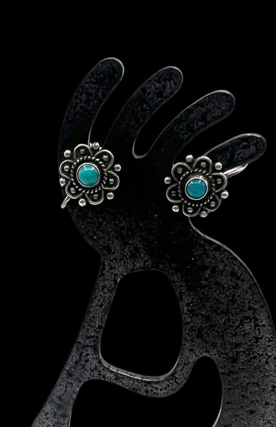 Vintage Fred Harvey Era Sterling Silver Turquoise 