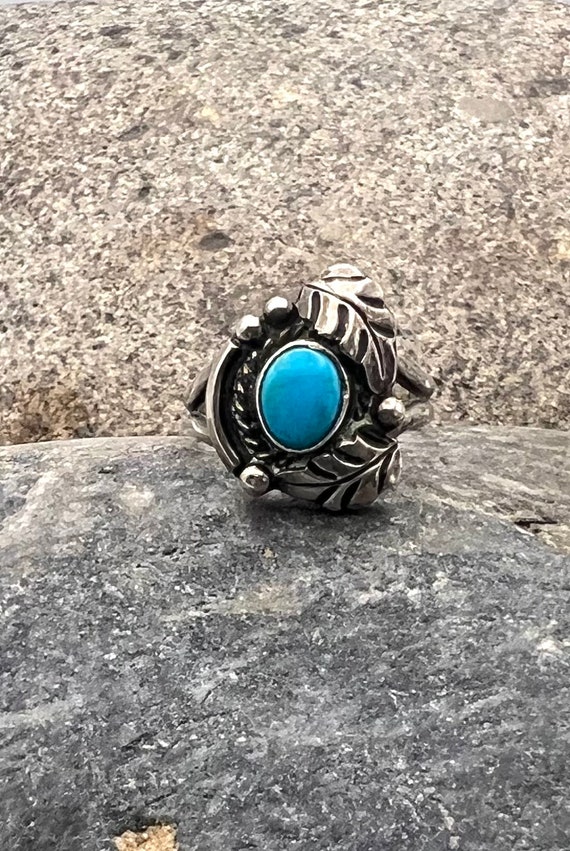 Vintage Signed Navajo Handmade Sterling Silver Na… - image 1