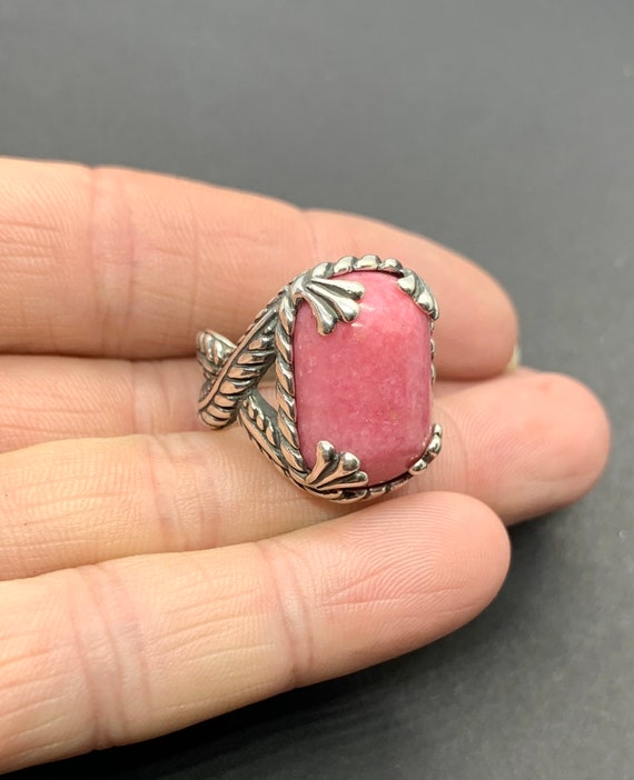 Carolyn Pollack Sterling Silver Rhodochrosite Ring