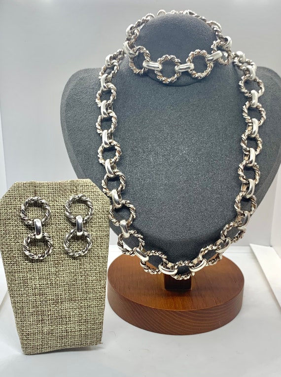 Heavy Sterling Silver Chunky Cable Chain Necklace
