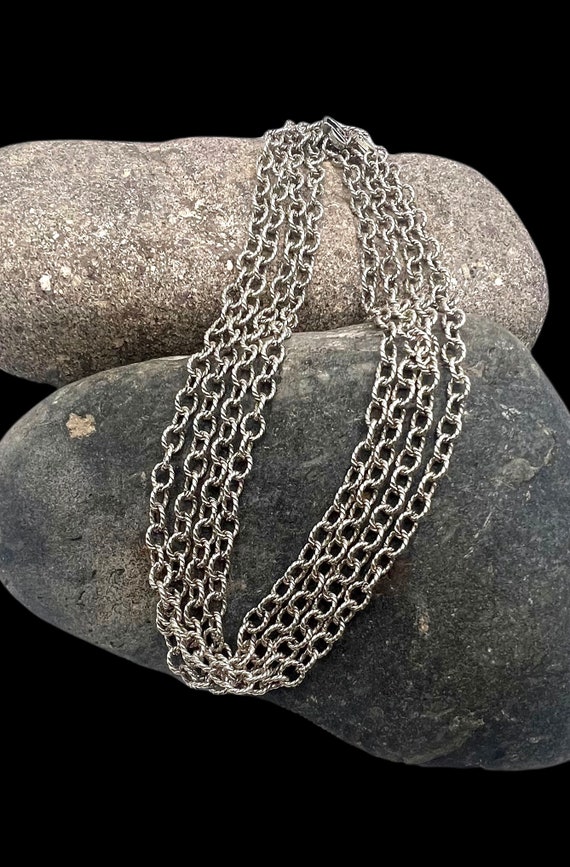 Carolyn Pollack Heavy Sterling Silver Twisted Cab… - image 1