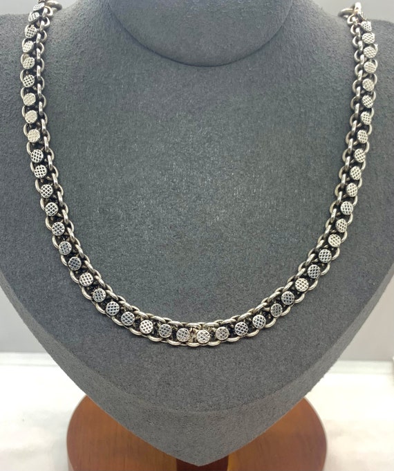 Vintage Heavy Sterling Silver Thick Custom Chain N