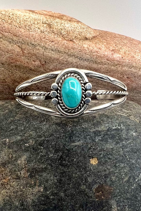 Navajo Handmade Sterling Silver Sleeping Beauty Tu