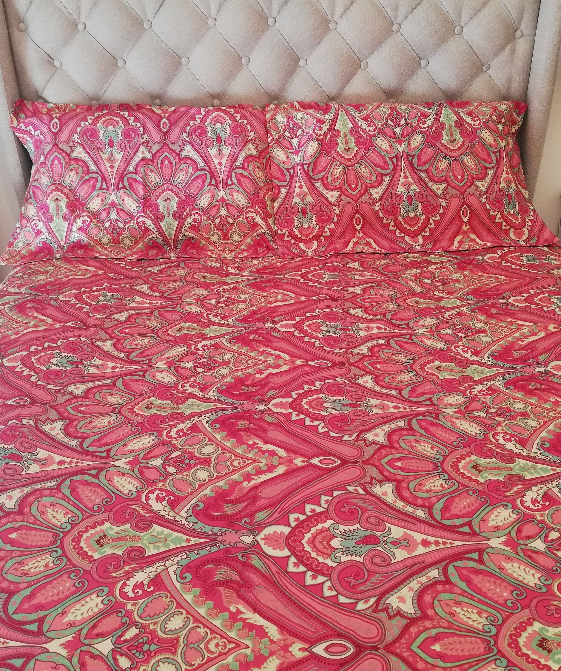 Vintage Paisley Doona Cover 100 Cotton Queen Size Doona Etsy