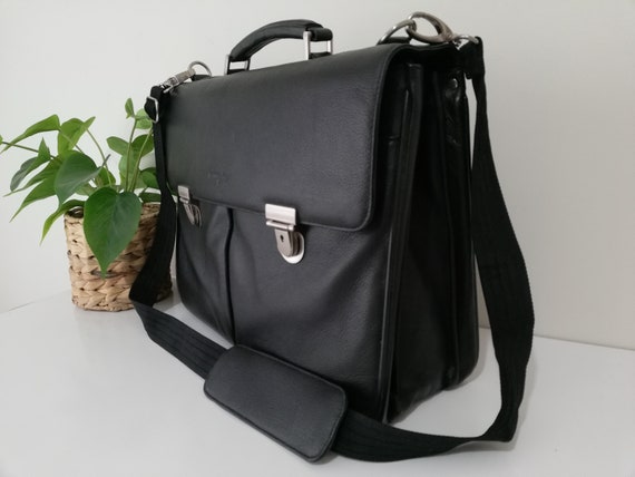 Vintage Enzo Rossi Leather Satchel Bag Leather Crossbody Bag Etsy