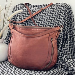 Vintage COLORADO Leather Bag ~ Tan Brown Leather Designer Bag ~ Colorado Shoulder Bag - Boho Leather Bag - Natural Leather Bag