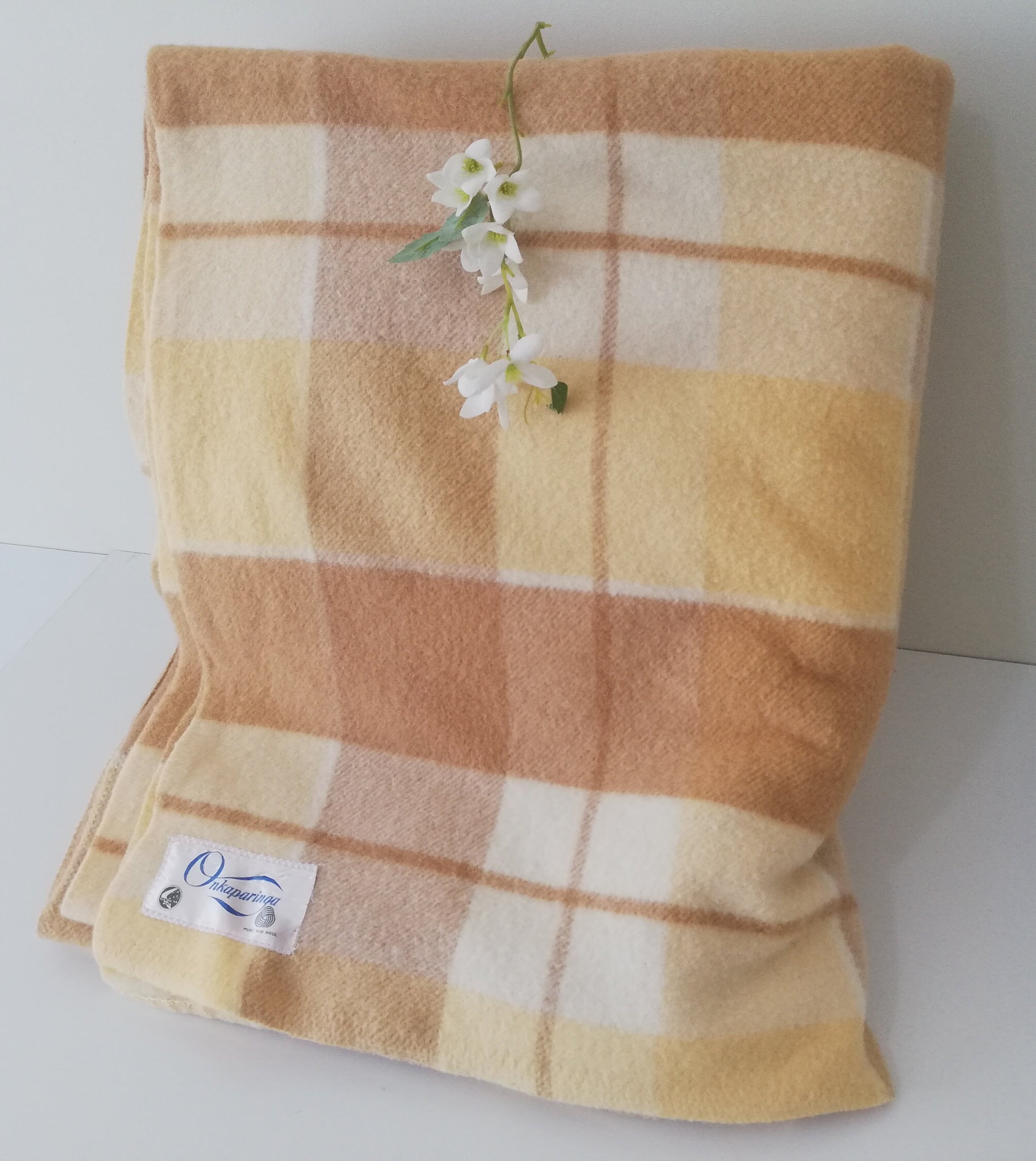 Vintage Double Onkaparinga Woollen Blanket Double Size | Etsy