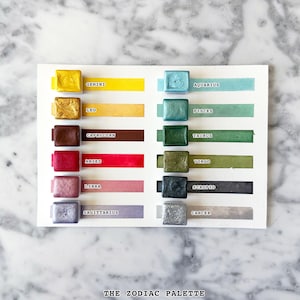 Handmade Watercolors - The Zodiac Palette