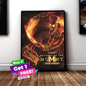 Revenge Of The Mummy The Ride Universal Studios Poster Print