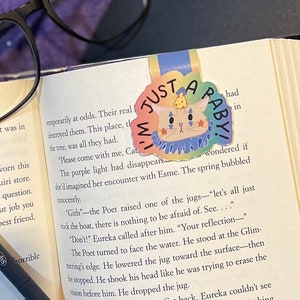 Cat Clown Magnetic Bookmark| Sad Clown Bookmark, Cute Orange Tabby Cat Book Page Marker, Cat Lover Gift, Animal Lover Magnetic Bookmark Gift