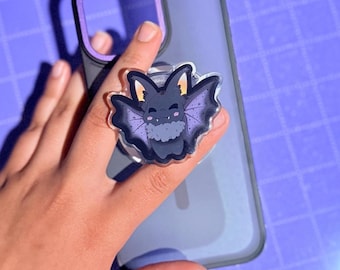Freakin Bats Phone Grip |Spooky Cute Magnet Phone Holder, Acrylic Bat Grip, Halloween Phone Grip, E-Reader Kindle Kobo Accessories, Kawaii