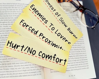 Archive Tags Bookmarks |FanFic Reader Gift, Cute AO3 Tag Bookmark, No Beta We Die Like Kudos, Slow Burn, Enemies to Lovers, Reader Gift