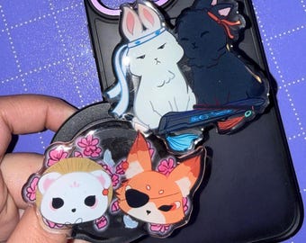 Danmei Couples Phone Grips |Magnet Phone Holder, Acrylic Grip, HuaLian Wangxian, MXTX danmei MDZS TGCF, E-Reader Kindle Kobo Accessories