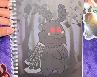 Baby Mothman Sticker-Buch | Cryptid Aufklebersammlung Buch, Aufkleberaufbewahrung, Aufkleberbinder Album, gruseliges Aufkleberbuch