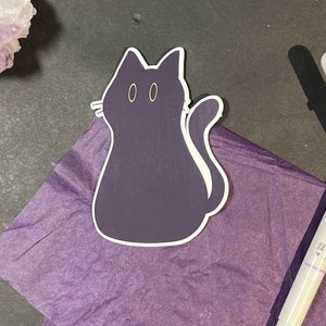 Void Cat Sticker | Black Cat Sticker, Cat Meme Sticker, Void Stickers, Fill The Void, Cute Cat Stickers, Liquid Cat Sticker, Laptop Stickers