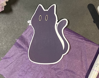 Void Cat Sticker | Black Cat Sticker, Cat Meme Sticker, Void Stickers, Fill The Void, Cute Cat Stickers, Liquid Cat Sticker, Laptop Stickers