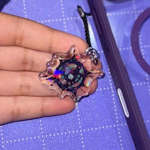 Glorious Evolution Telefonberlock 3,8 cm | Korrupt HexTech Core Nyckelring, Söt holografisk berlock, Present till läsare, Kindle Kobo Akrylpresent