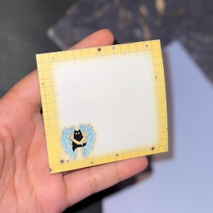 Biblically Accurate Angel Cat Sticky Note| Cat Stationery, Void Cat Sticky Note, Grid Sticky Note, Kawaii Sticky Note, Post-it® Memo Pad