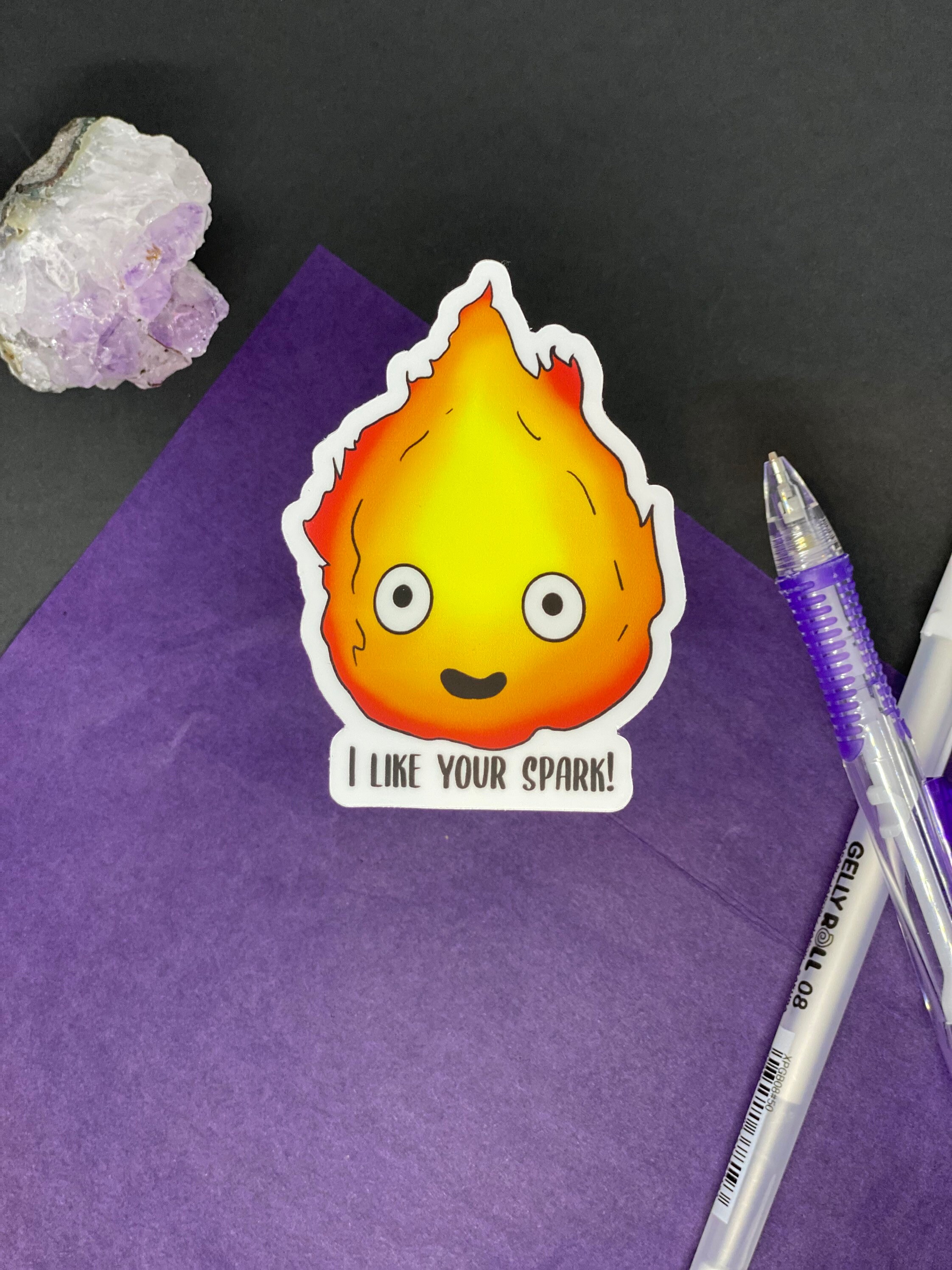 Flame I Like Your Spark Sticker Cute Sticker Anime - Etsy Flame I Like Your Spark Sticker Cute Sticker Anime - Etsy