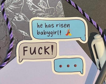 Sticker He Has Risen BabyGirl | Sticker Poolverine Comic Universe, X-Hero-stickers, Wolvie, Merc Pool, sticker anti-held stripboek fandom