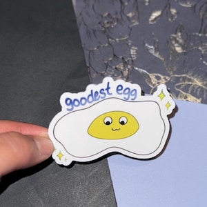 Good Egg Sticker| Trying My Best Sticker, Encouragement You Did It Sticker, Goodest Eggy, Silly Little Guy, Cute Good Job Sticker Award
