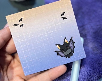Candy Corn Bat Sticky Note |Its Frickin Bats I Love Halloween, Cute Halloween Stationery Office Supplies, Spooky Season Bat Post-it® Notes
