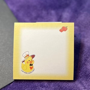 Notitieboekje Take That Depressie| Briefpapier eend, kawaii Hazbin hotel plaknotitie, Post-it® notitieblok, Lucifer cartoon kantoorbenodigdheden