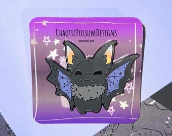 Candy Corn Bat Enamel Pin | Halloween Spooky Season, It’s Freakin Bats Pin, Pastel Goth Bat Lover, Cute Hard Enamel Bat Jacket Lapel Pin