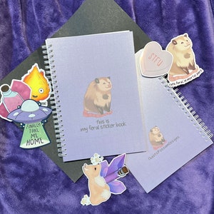 Feral Possum Reusable Sticker Book |Sticker Collection Book, Sticker Storage Book, Sticker Binder, Sticker Album, Feral Possum Sticker Book