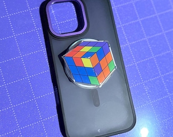 Pride Cube Handy Griff |Regenbogen Magnet Handy Griff, Rubix Handy Griff, E-Reader Kindle Kobo Zubehör, Kawaii Subtle Pride, LGBT