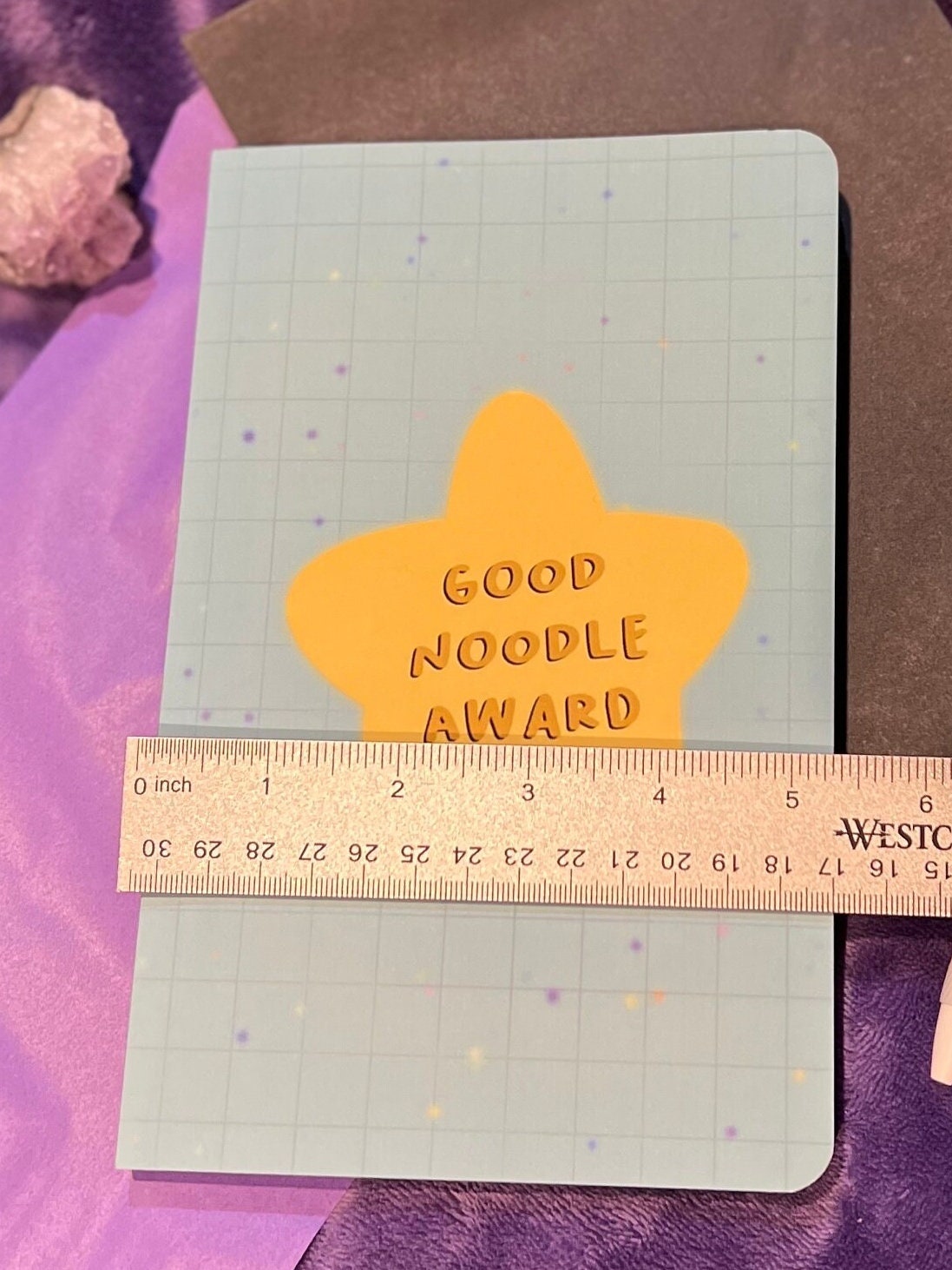 Awad Notebook Good Noodle Award Layflat | Dot Grid Notebook, Gold Star Bullet Journal ...