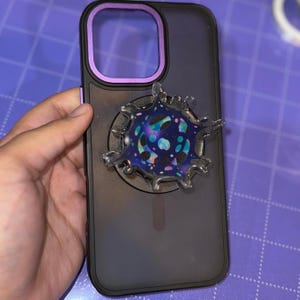 Glorious Evolution Telefongrepp | Magnettelefonhållare, Viktor Nation, Corrupted Hex Core Acryl Telefongrepp, HexTech E-läsartillbehör