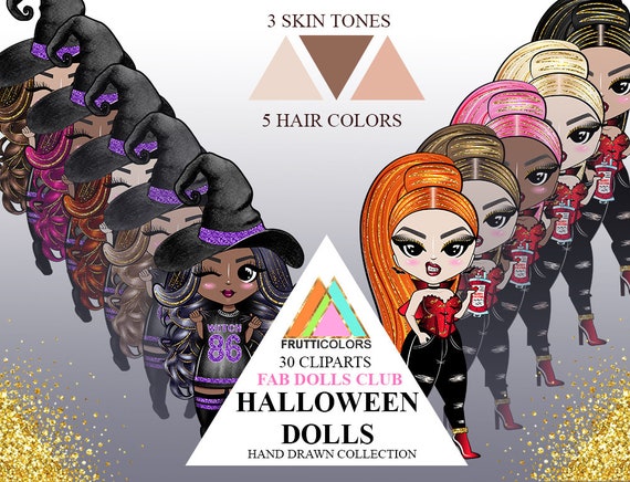 cute halloween dolls