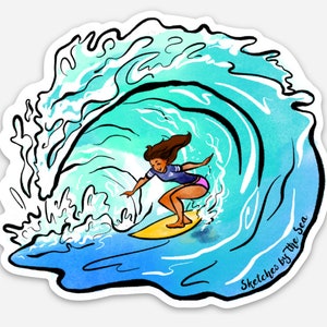 Surfer Girl Sticker