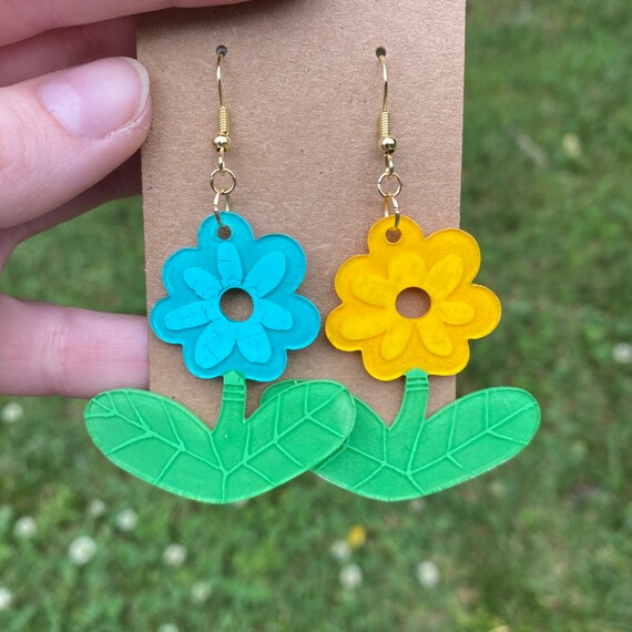 Shrinky dink cheap earrings etsy