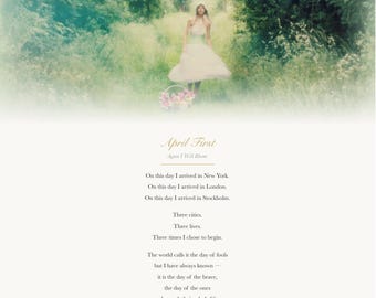 Primero de abril, volveré a florecer — Poesía impresa, descarga digital, poesía artística de Alice Saga