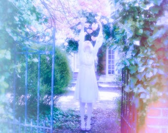 Lámina de poesía para descargar digitalmente - El espejo de la dulzura - Poema de amor propio para pared - Lámina de arte etérea - Arte poético imprimible