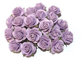 Paper Tea Roses for crafting mulberry paper flowers card craft scrapbooking paper roses for wedding craft new baby flower rose lilac roses