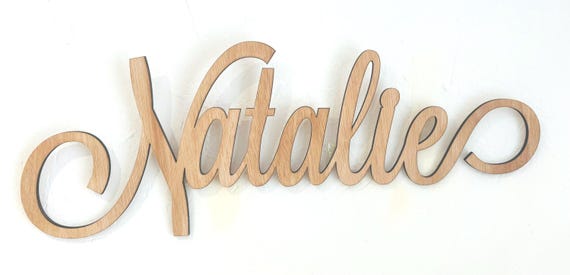 Personalized Wooden Name Sign, Scandinavian Nursery Decor, personalised wooden letters
