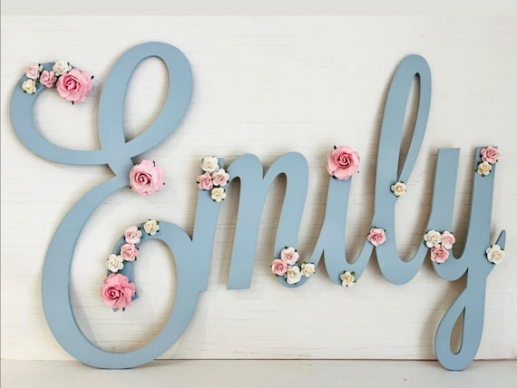 Wooden Name Sign for nursery, personalised baby name for above cot for nursery, you box name