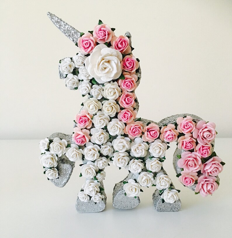 Unicorn Gift Unicorn Cake Topper Flower Unicorn Unicorn Etsy
