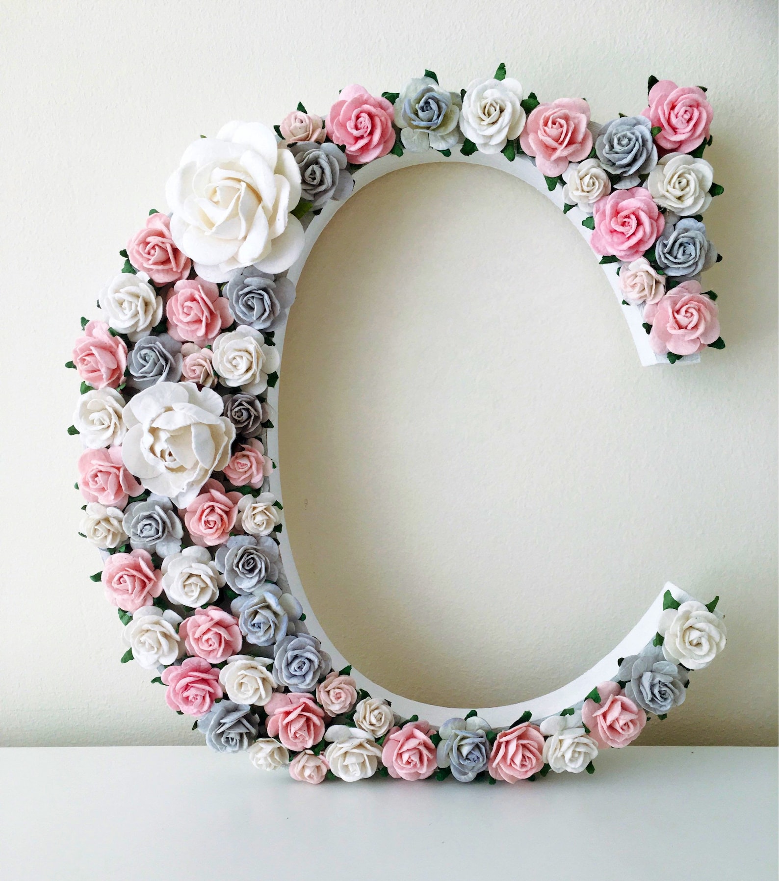 Pink and Grey Wall Art Flower Wall Art Grey and Pink Wall Etsy